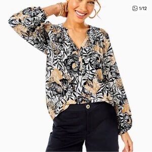 Lilly Pulitzer Elsa Silk Top